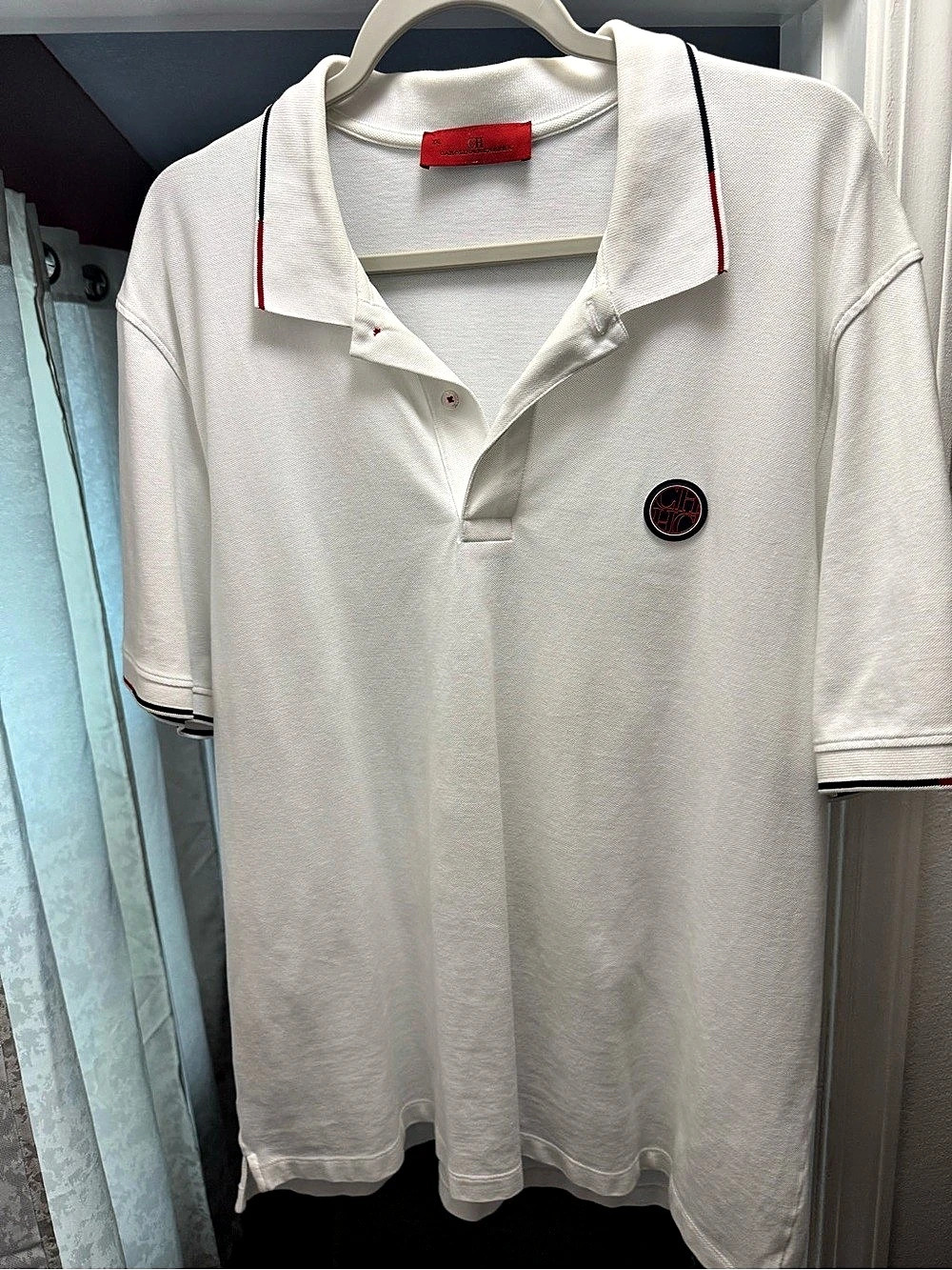 Carolina Herrera Men's White Polo Shirt Size XXL Like New